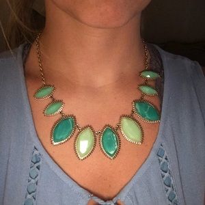 Blue/Green statement necklace